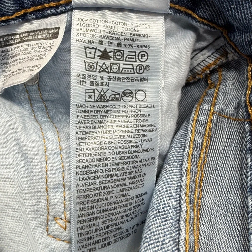Levis 541 Athletic Taper Mens Blue Medium Wash Denim Jeans 40x30‎ 18181-0334